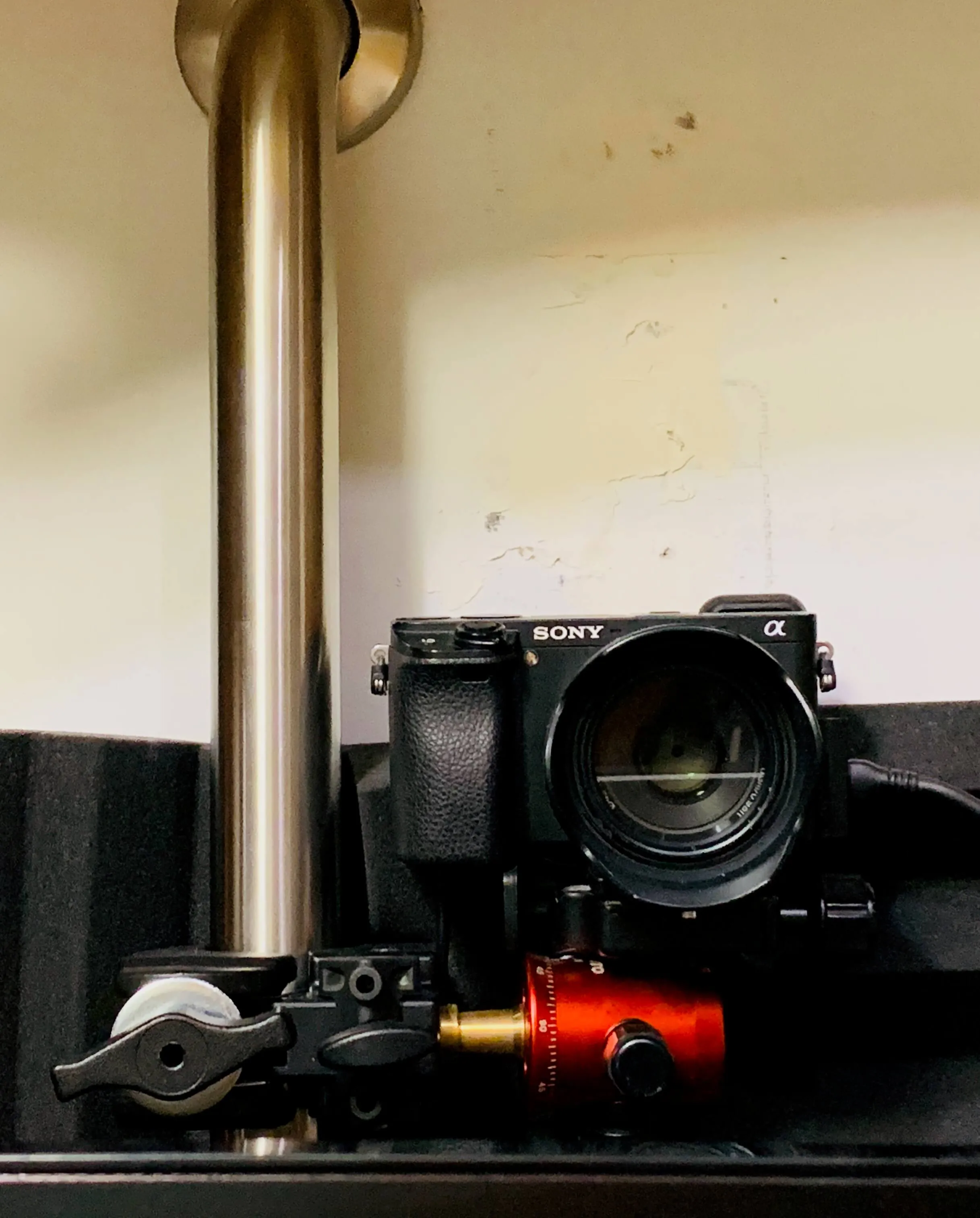 Camera mounted on bar