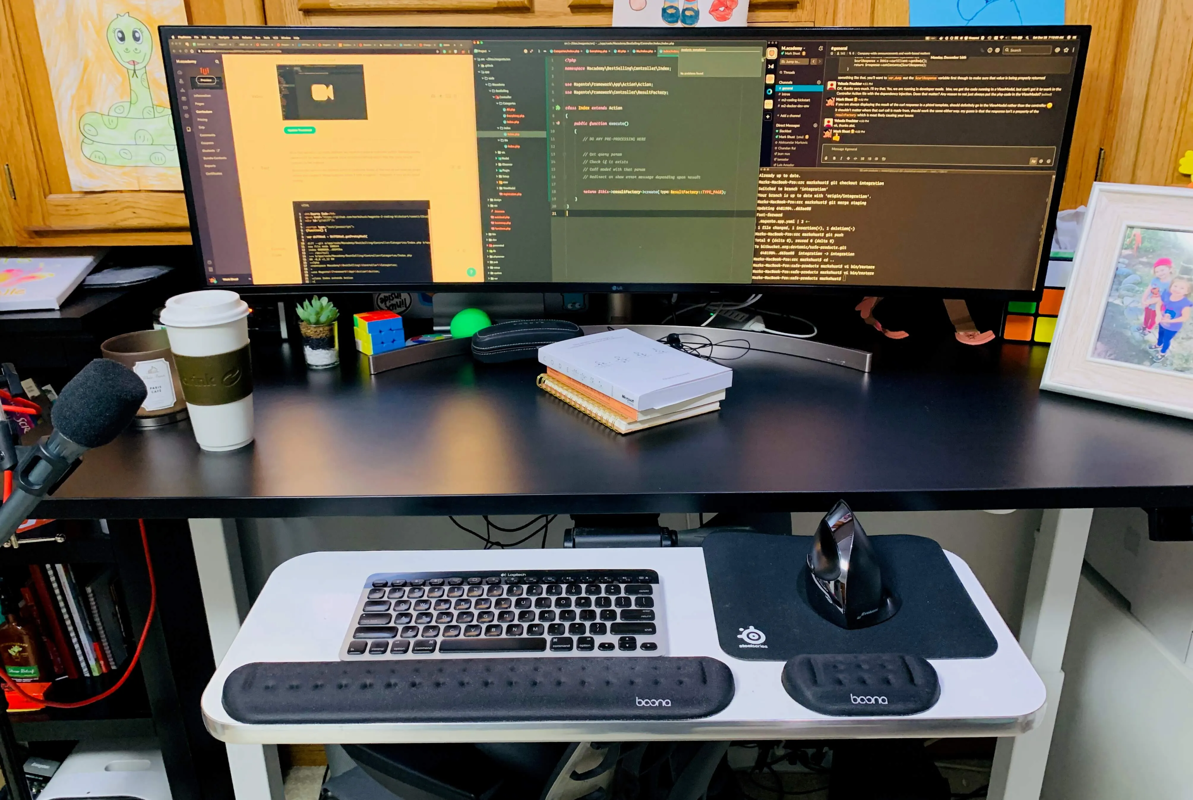 Sit stand desk