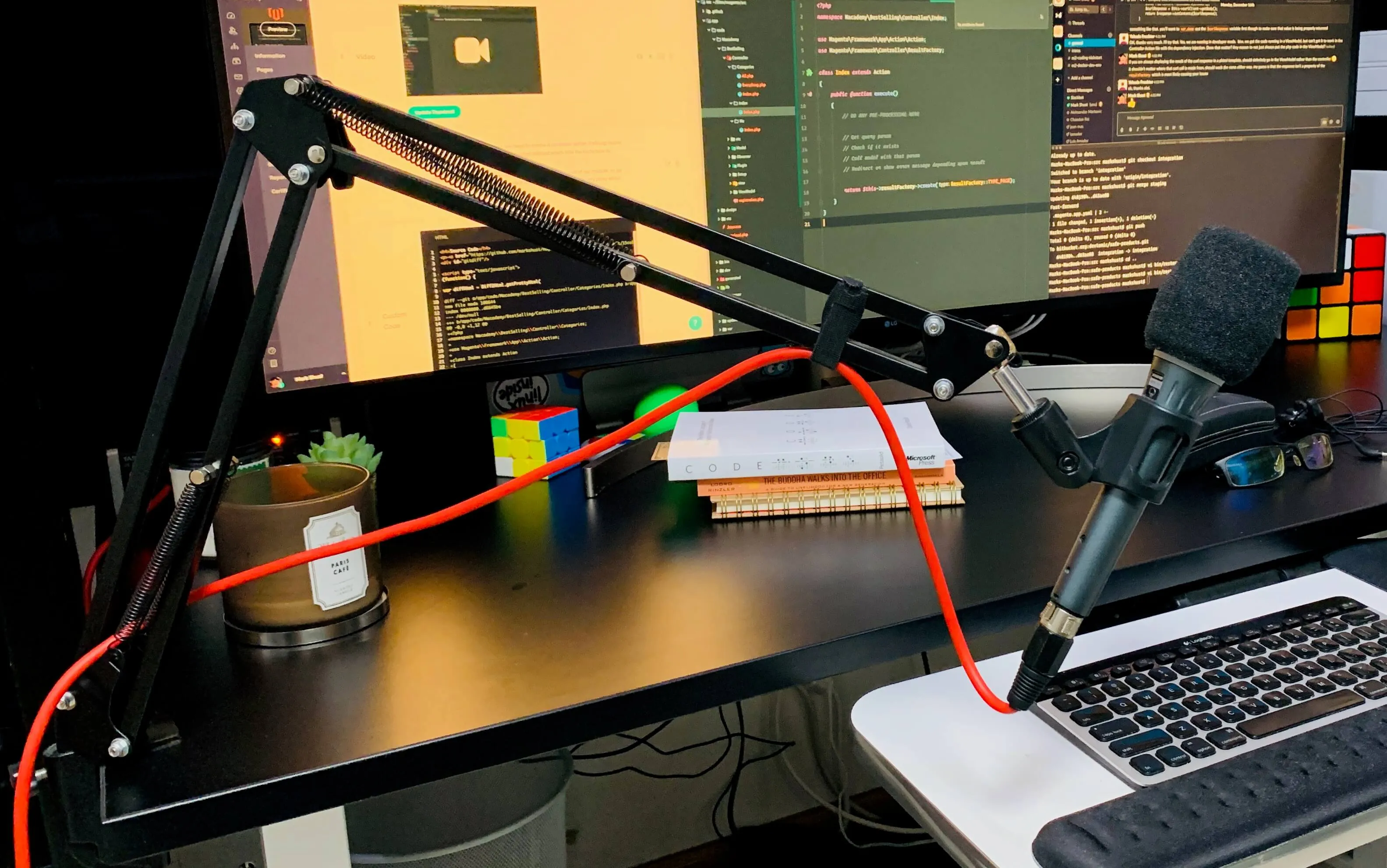 Microphone scissor stand