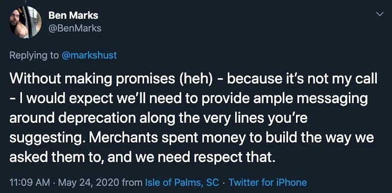 Ben Marks tweet