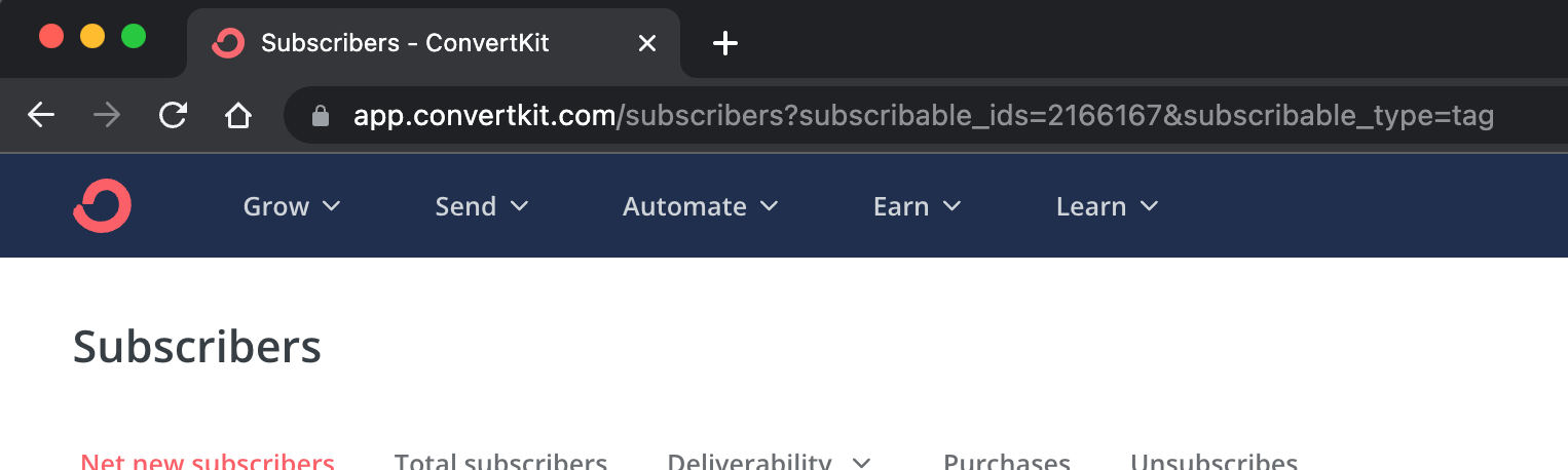 ConvertKit Tag ID